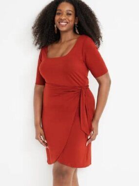 ⭐️ 5 for 20$! ⭐️ Burnt Orange Soft and Stretchy Dress from Maurices